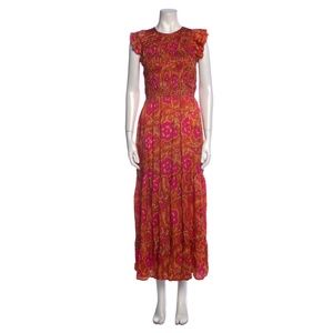 CLEOBELLA Printed Long Dress Size: M